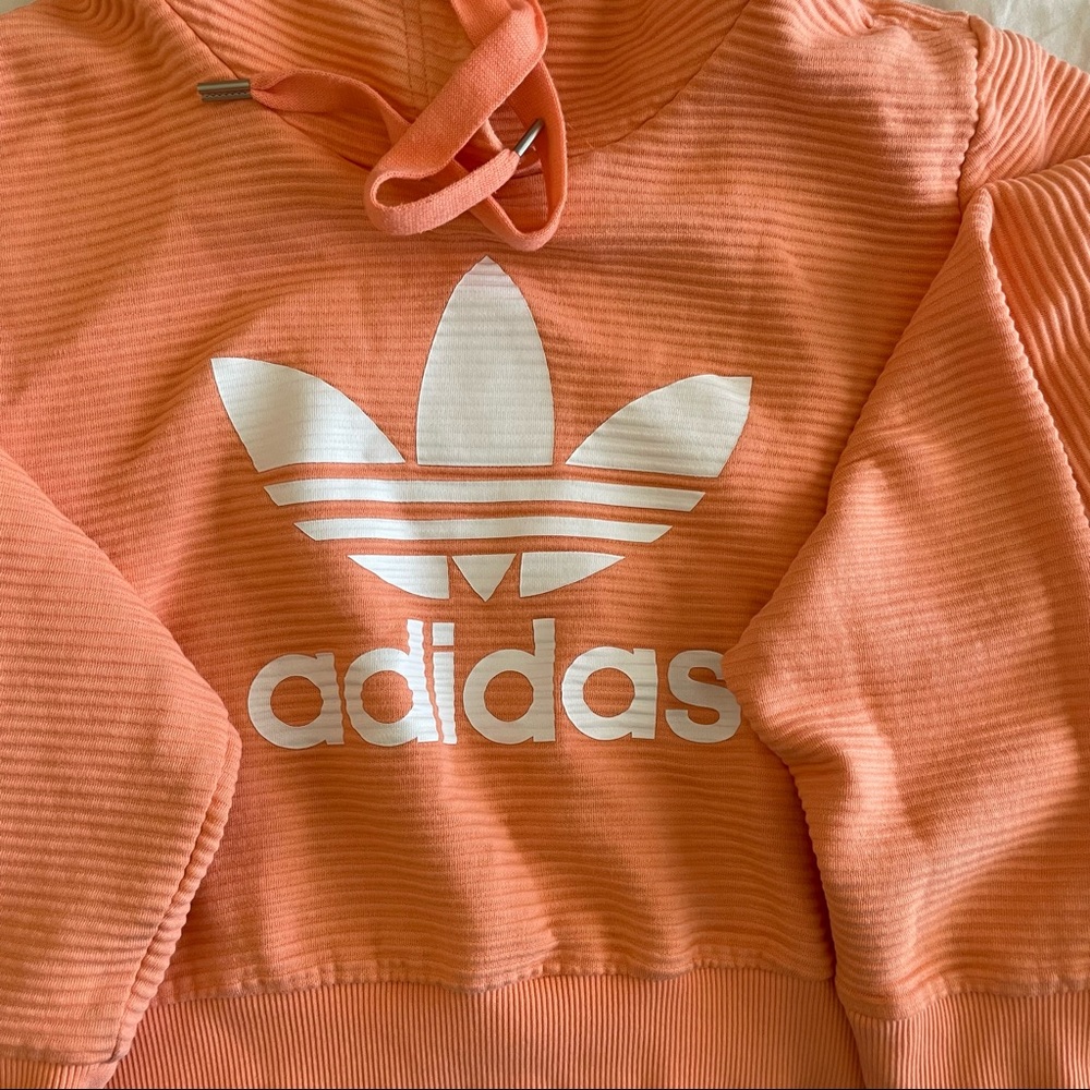 Adidas crop hoddie